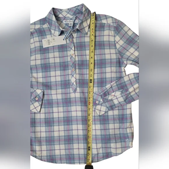 NWT Southern Tide Hadley Plaid Shirt Size M - Picture 6 of 9